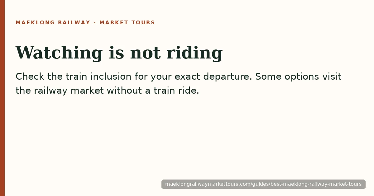 Choose by train ride, boat type and return transport before comparing prices
