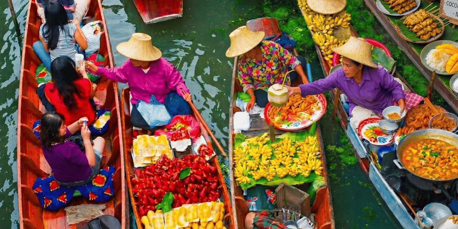 Bangkok: Maeklong Railway Market & Floating Market Boat Tour